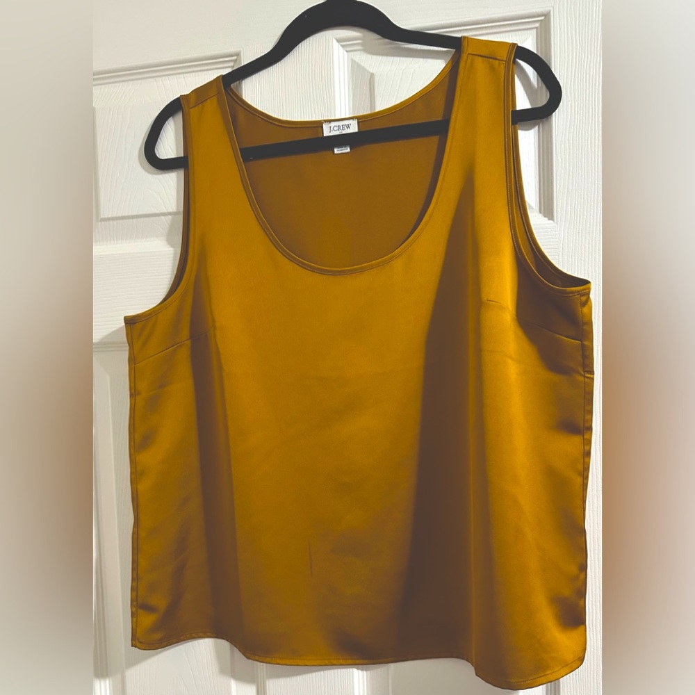J. Crew silky tank shirt.